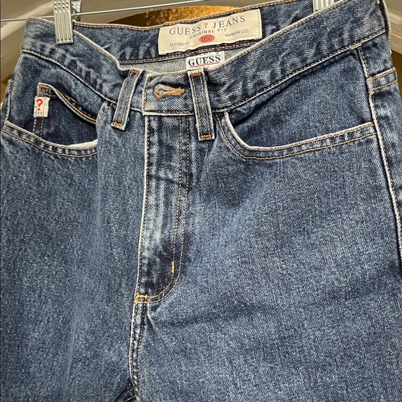 Vintage GUESS USA 1050 Jeans High Rise Narrow Leg – Made in USA – 28” Waist - Picture 5 of 11